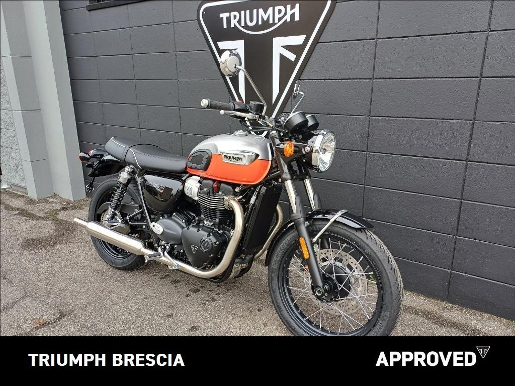 TRIUMPH Bonneville 900 T100 Aluminium/Baja Orange E5+