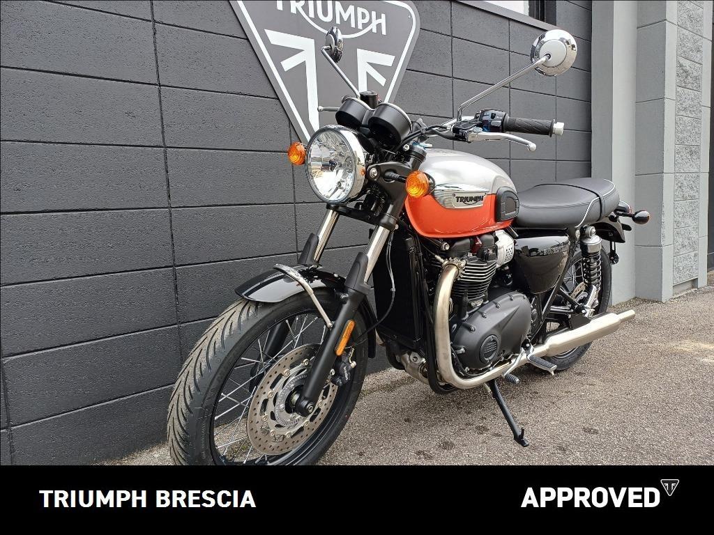 TRIUMPH Bonneville 900 T100 Aluminium/Baja Orange E5+